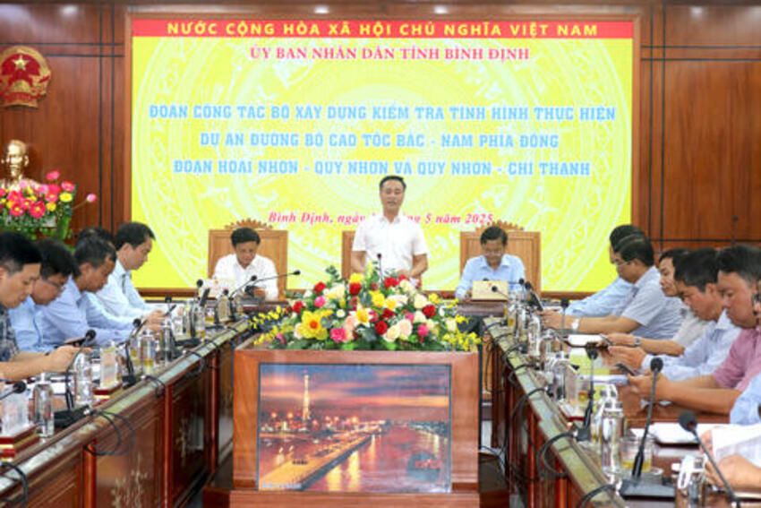 Đảm bảo tiến độ thi công Dự án thành phần đoạn Hoài Nhơn - Quy Nhơn và Quy Nhơn - Chí Thạnh