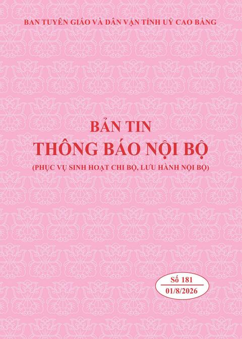 Bản tin Thông báo nội bộ số 181 - tháng 8/2026