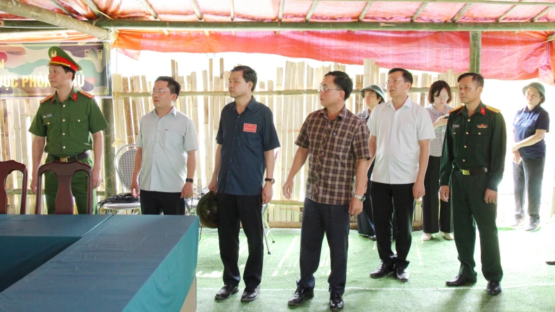 Xã Quảng Uyên tập trung hoàn thiện phương án diễn tập theo hướng sát tình hình thực tế