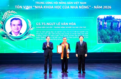 GS.TS Lê Văn Hòa được tôn vinh  “Nhà Khoa học của Nhà nông” năm 2026 