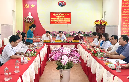 Triển khai quyết định kiểm tra với Ban Thường vụ Đảng ủy các xã Ngọc Tố, Vĩnh Lợi về công tác 35 