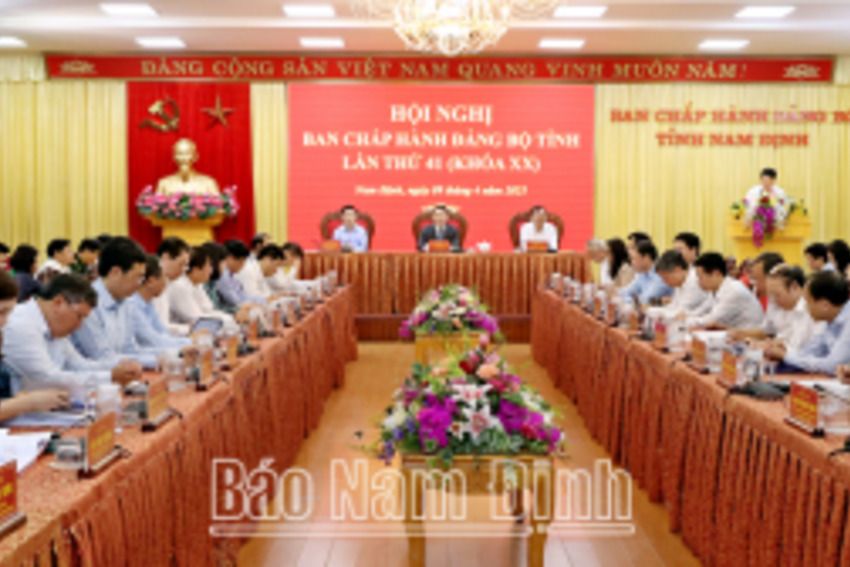 Hội nghị lần thứ 41 Ban Chấp hành Đảng bộ tỉnh khóa XX