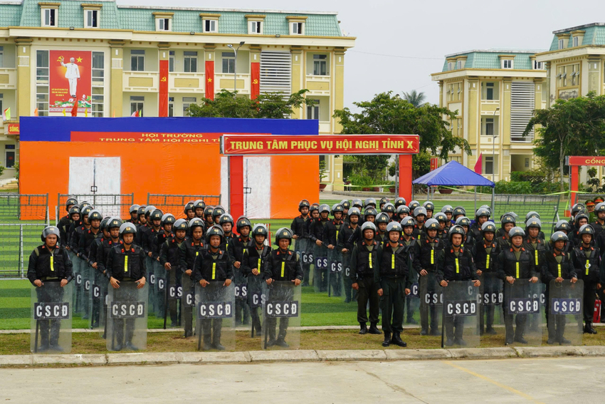 Trung đoàn Cảnh sát cơ động số 9 diễn tập phương án cấp Trung đoàn năm 2026