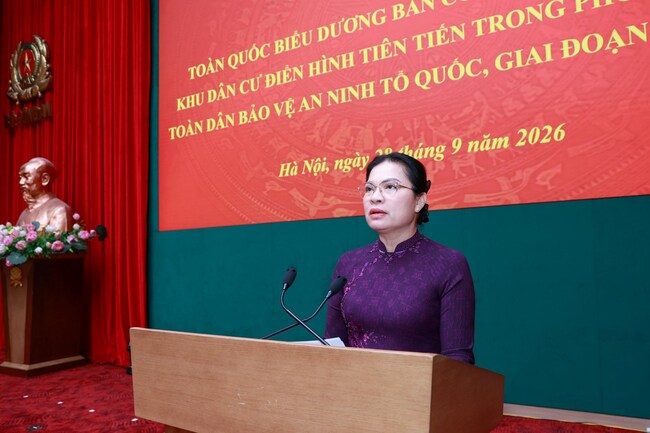 Biểu dương Ban Công tác Mặt trận khu dân cư điển hình tiên tiến trong phong trào “Toàn dân bảo vệ an ninh Tổ quốc”, giai đoạn 2016 - 2026