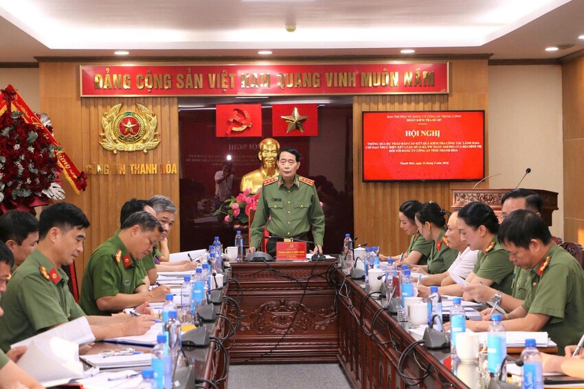 Thông qua Dự thảo báo cáo kết quả giám sát đối với Đảng uỷ Công an tỉnh Thanh Hóa