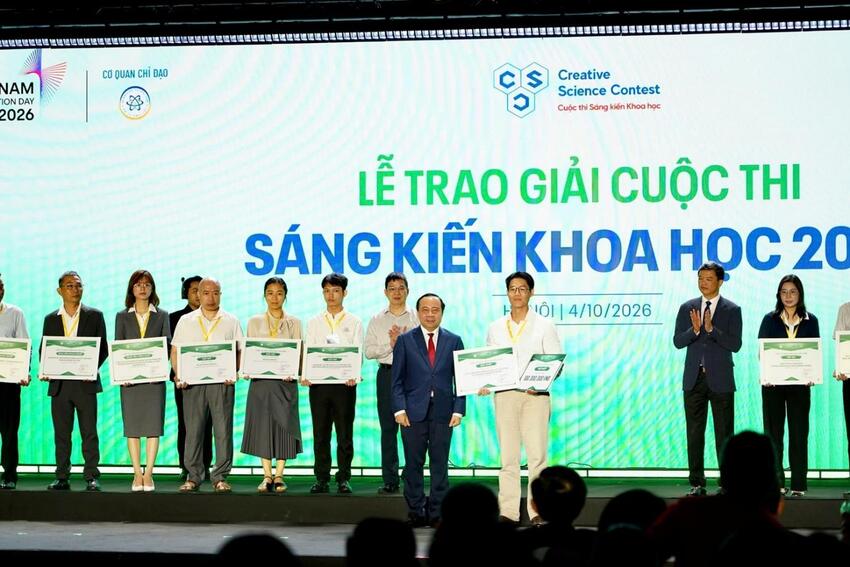 Sáng kiến Khoa học 2026: Vinh danh 15 giải thưởng vì cộng đồng