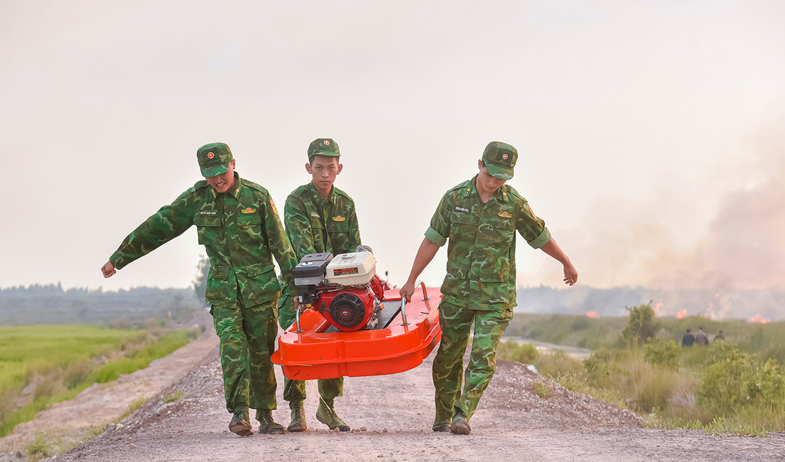 Xảy ra cháy tại Khu bảo tồn loài - sinh cảnh Phú Mỹ