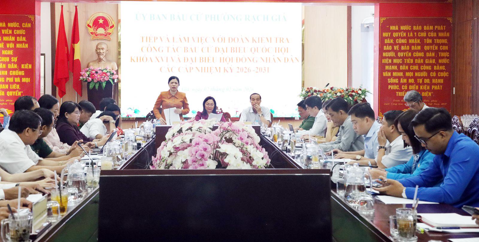 Phường Rạch Giá có 124 tổ bầu cử đại biểu Quốc hội và đại biểu Hội đồng nhân dân các cấp