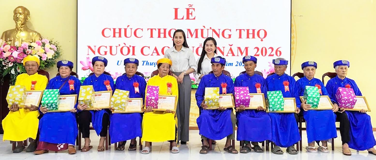 UBND xã U Minh Thượng mừng thọ 130 người cao tuổi