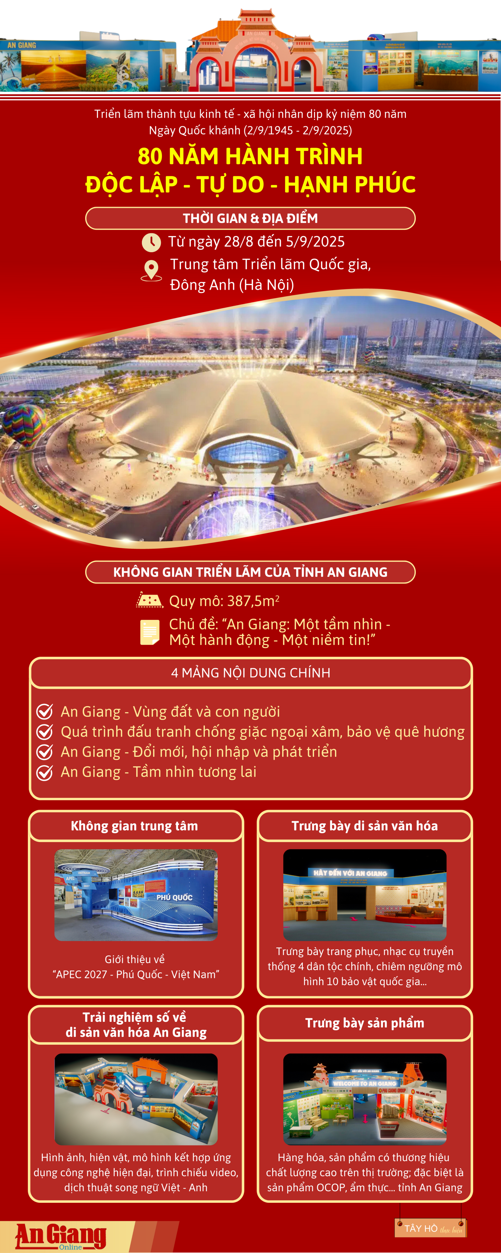 Nhiều điểm hấp dẫn tại không gian triển lãm của An Giang