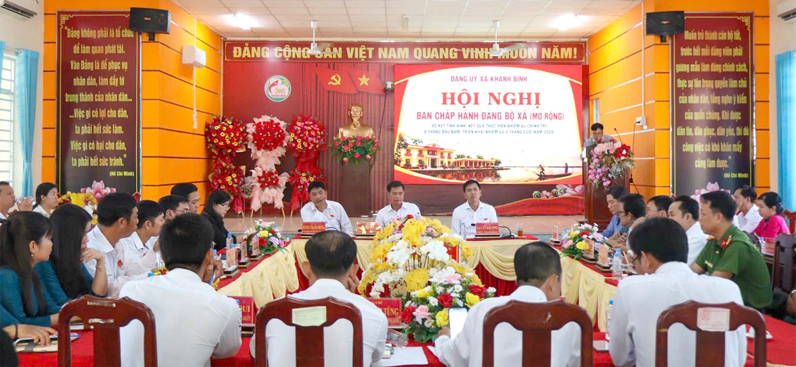 Xã Khánh Bình hoàn thành 13/13 chỉ tiêu chủ yếu theo kế hoạch