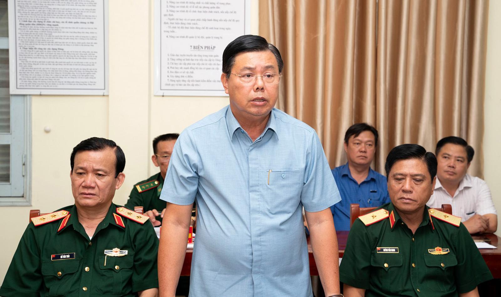 Đại tướng Nguyễn Trọng Nghĩa thăm, làm việc với Đồn Biên phòng Cửa khẩu quốc tế Tịnh Biên