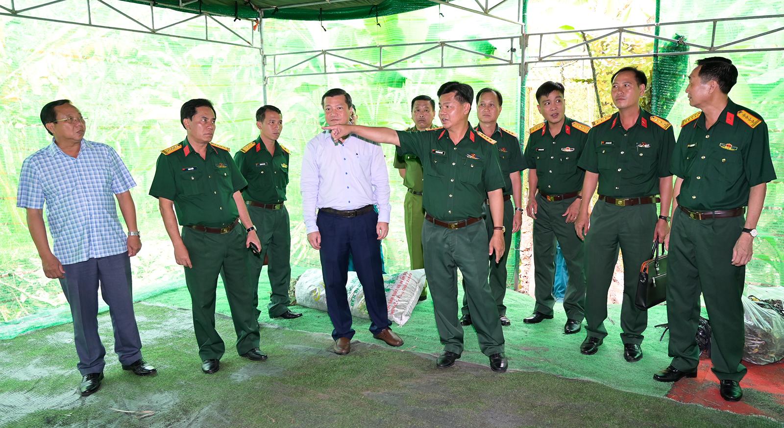 Kiểm tra công tác chuẩn bị diễn tập tác chiến xã Tân Hiệp trong khu vực phòng thủ năm 2026