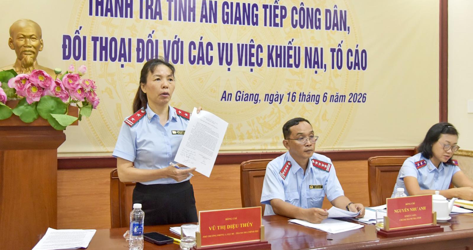 An Giang đối thoại các vụ khiếu nại kéo dài, nhiều vụ việc được xác định đã giải quyết đúng quy định