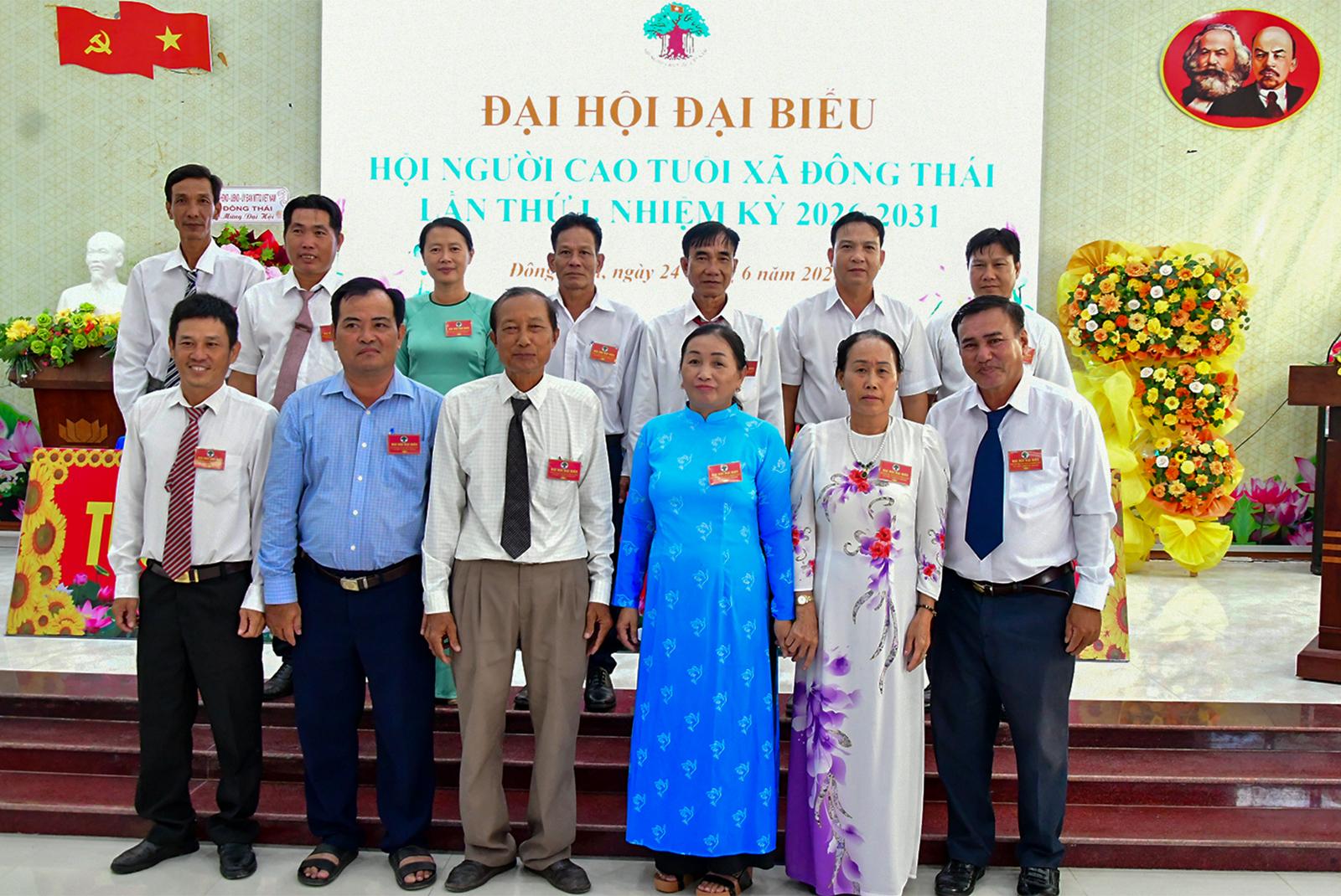 Ông Nguyễn Văn Cùm giữ chức chủ tịch Hội Người cao tuổi xã Đông Thái nhiệm kỳ 2026 - 2031