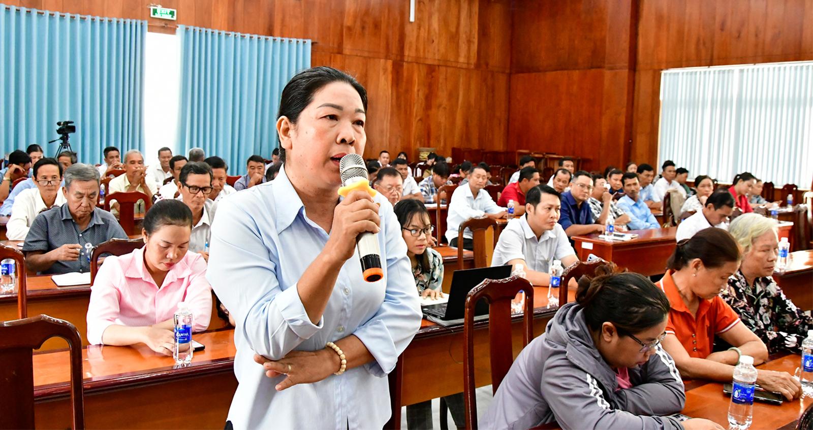 Đoàn Đại biểu Quốc hội tỉnh An Giang, đơn vị số 6 tiếp xúc cử tri hai xã Châu Thành và Bình An