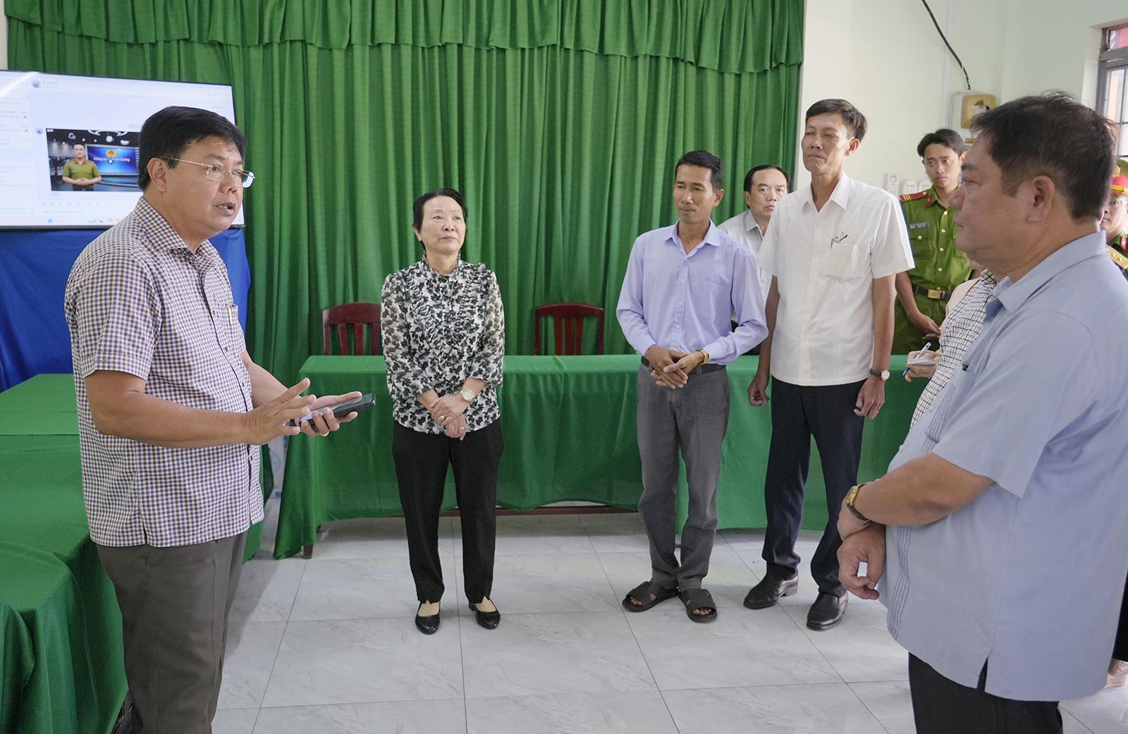 Bí thư Tỉnh ủy An Giang Nguyễn Tiến Hải kiểm tra công tác chuẩn bị bầu cử tại các xã: Thạnh Lộc, Châu Thành và Bình An