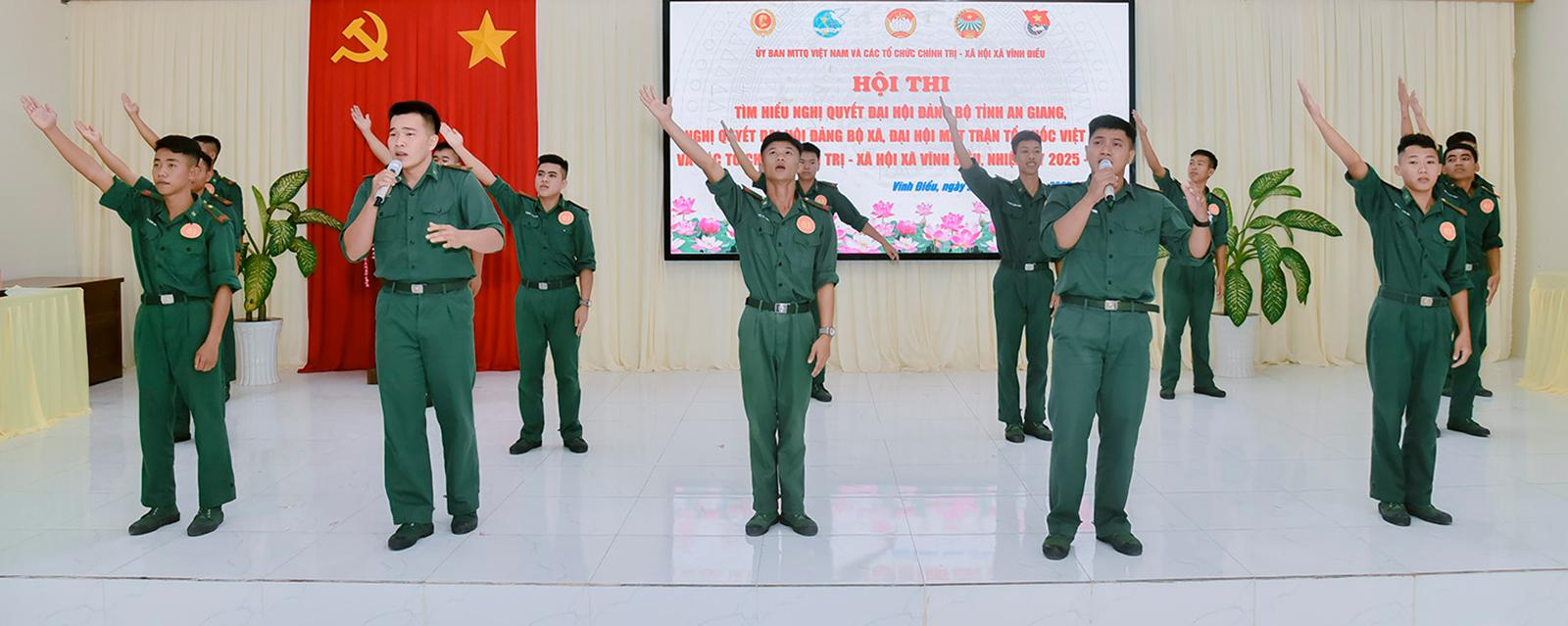 Xã Vĩnh Điều tổ chức Hội thi Tìm hiểu nghị quyết Đại hội Đảng các cấp