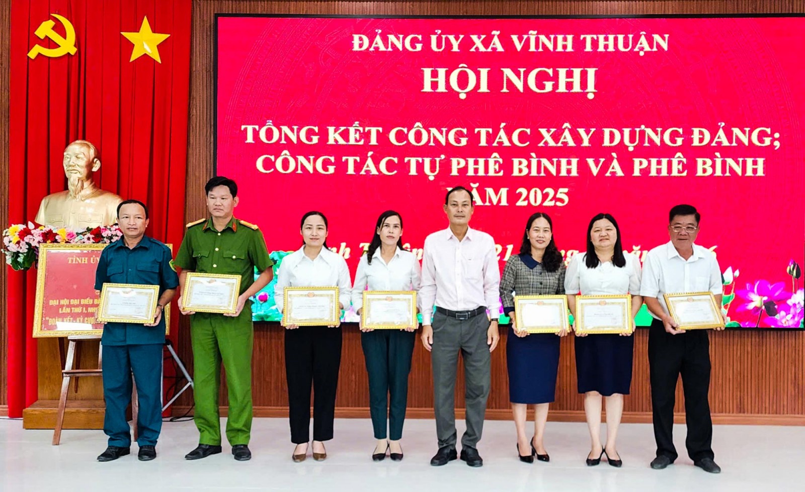 Vĩnh Thuận tổng kết công tác xây dựng Đảng, phê bình và tự phê bình năm 2025