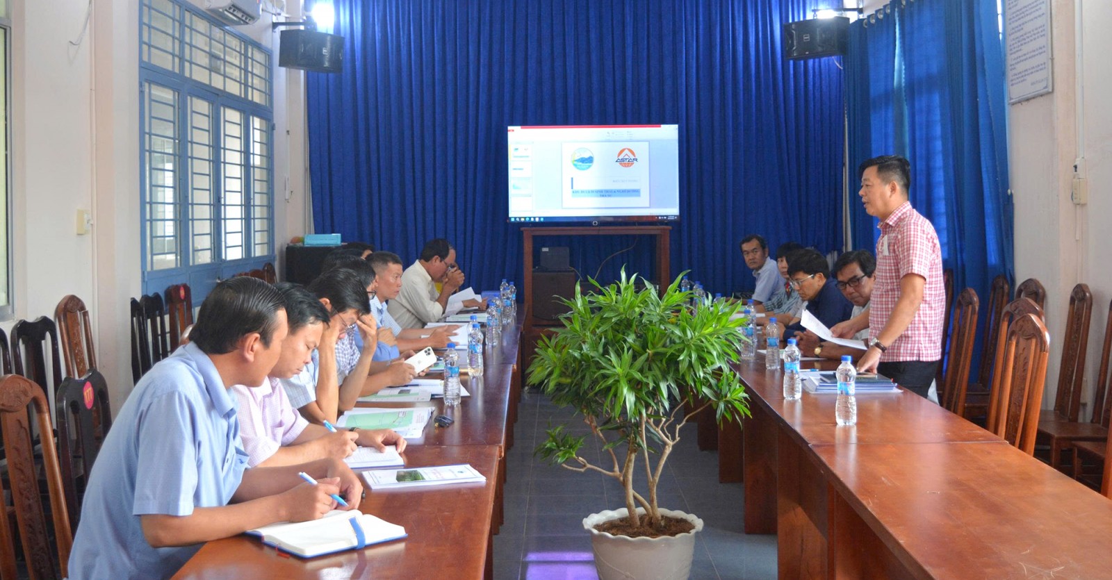 Xã An Cư làm việc với Tập đoàn Sao Mai về dự án du lịch tại rừng tràm Trà Sư