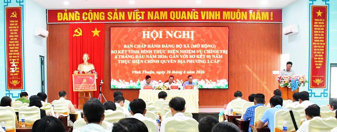 Hội nghị Ban Chấp hành Đảng bộ xã Vĩnh Thuận mở rộng