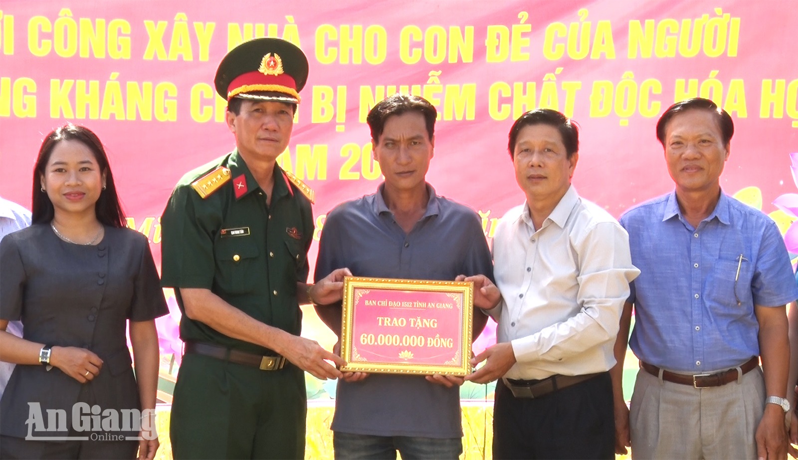 Khởi công xóa nhà tạm cho con đẻ người hoạt động kháng chiến tại An Minh