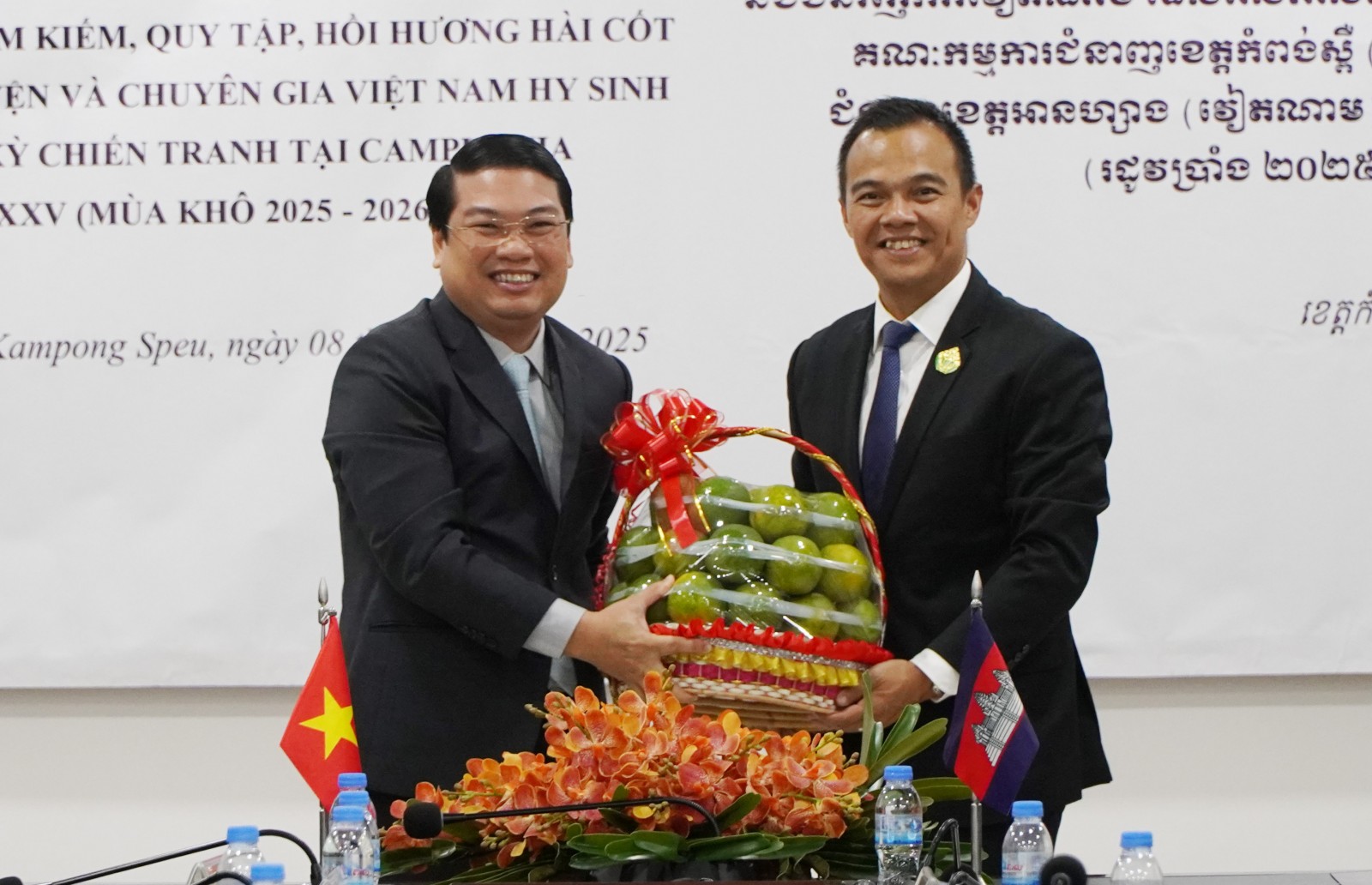 An Giang ký kết hợp tác tìm kiếm hài cốt liệt sĩ tại tỉnh Kampong Speu