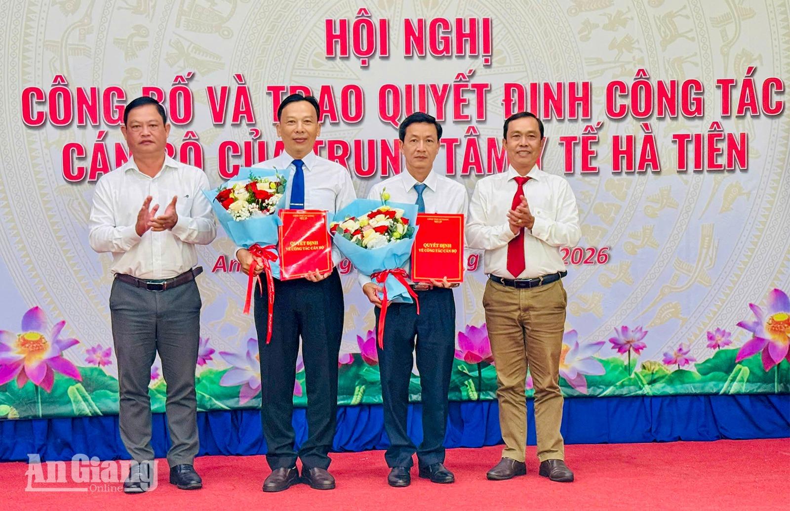 Bổ nhiệm Giám đốc, Phó Giám đốc Trung tâm Y tế Hà Tiên