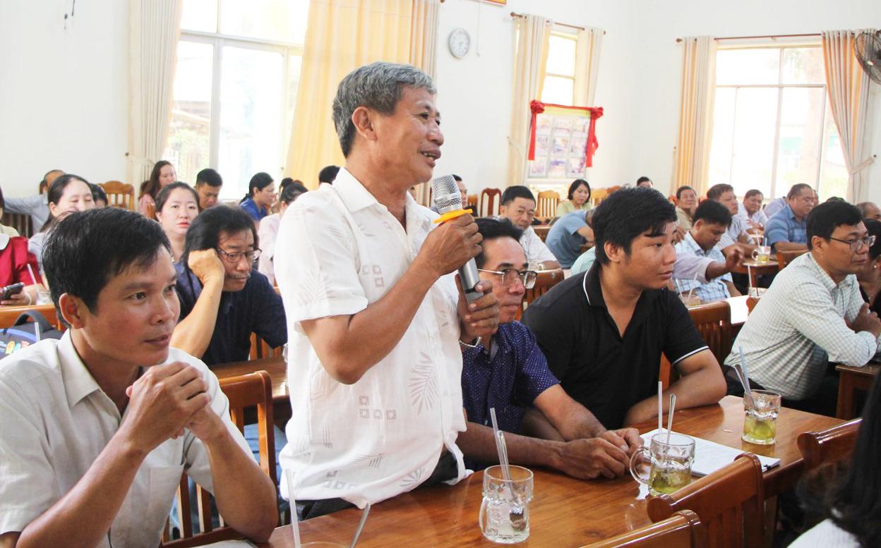 Đại biểu Quốc hội tiếp xúc cử tri hai xã Cù Lao Giêng, Nhơn Mỹ
