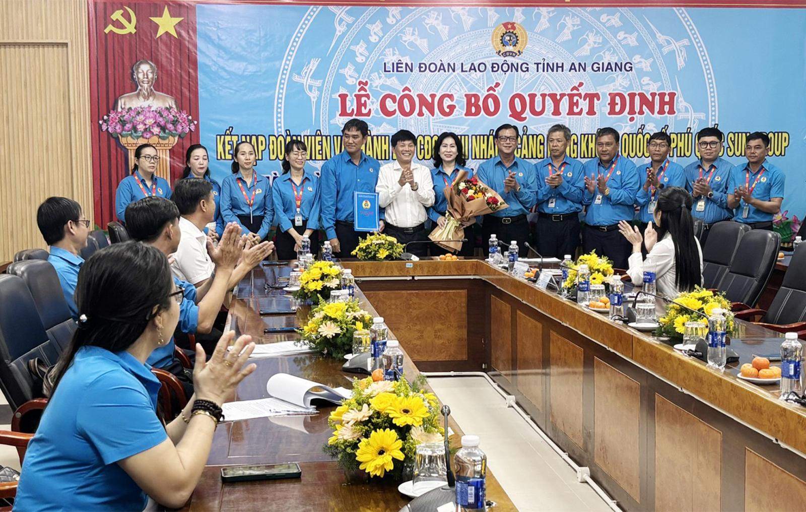 Thành lập Công đoàn cơ sở Chi nhánh Cảng hàng không quốc tế Phú Quốc Sun Group