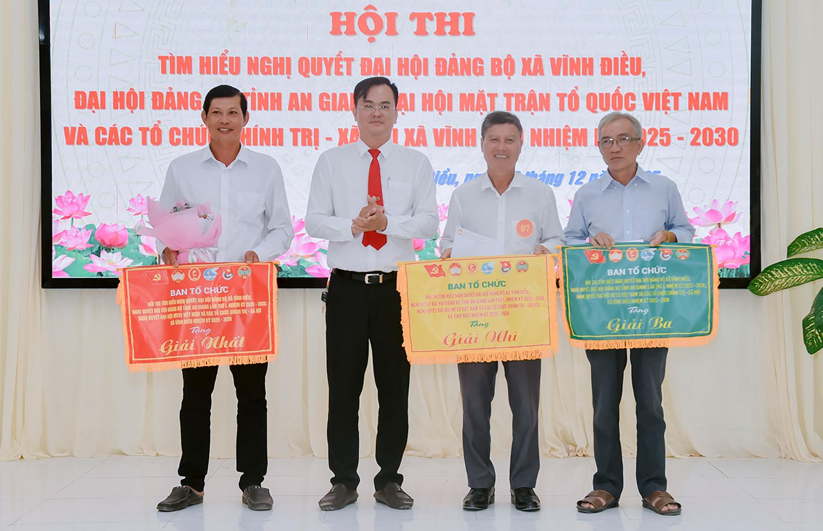 Xã Vĩnh Điều tổ chức Hội thi Tìm hiểu nghị quyết Đại hội Đảng các cấp