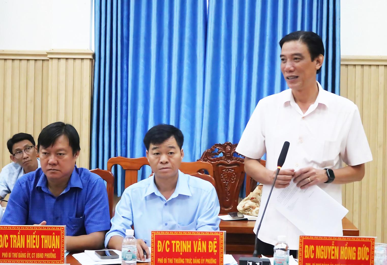 Đoàn giám sát số 451 của Ban Thường vụ Tỉnh ủy An Giang làm việc tại phường Tịnh Biên