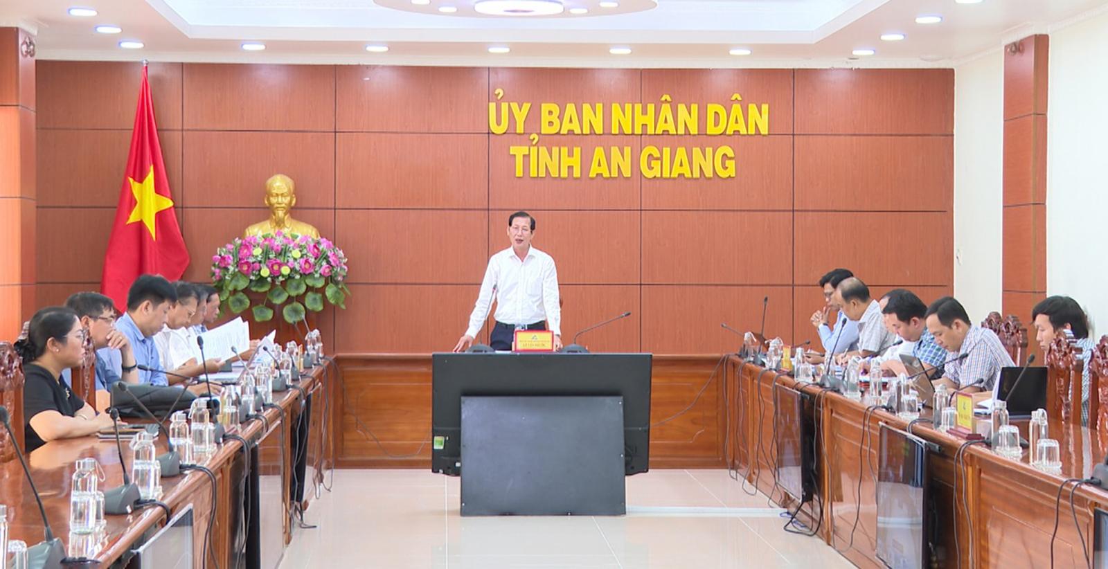 Phó Chủ tịch UBND tỉnh An Giang Lê Văn Phước chỉ đạo tháo gỡ khó khăn trong giải ngân vốn đầu tư công