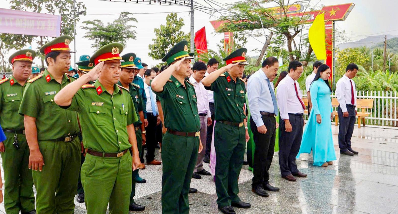 UBND xã Ba Chúc tổ chức lễ kỷ niệm 77 năm chiến thắng cầu sắt Vĩnh Thông