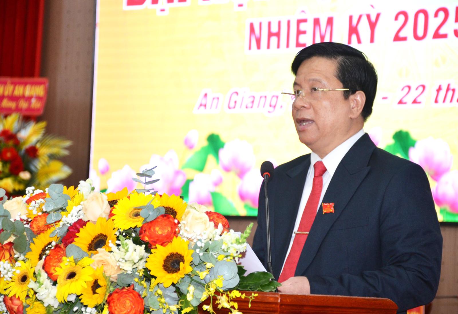 Đảng bộ UBND tỉnh An Giang đại hội lần thứ I, nhiệm kỳ 2025 - 2030