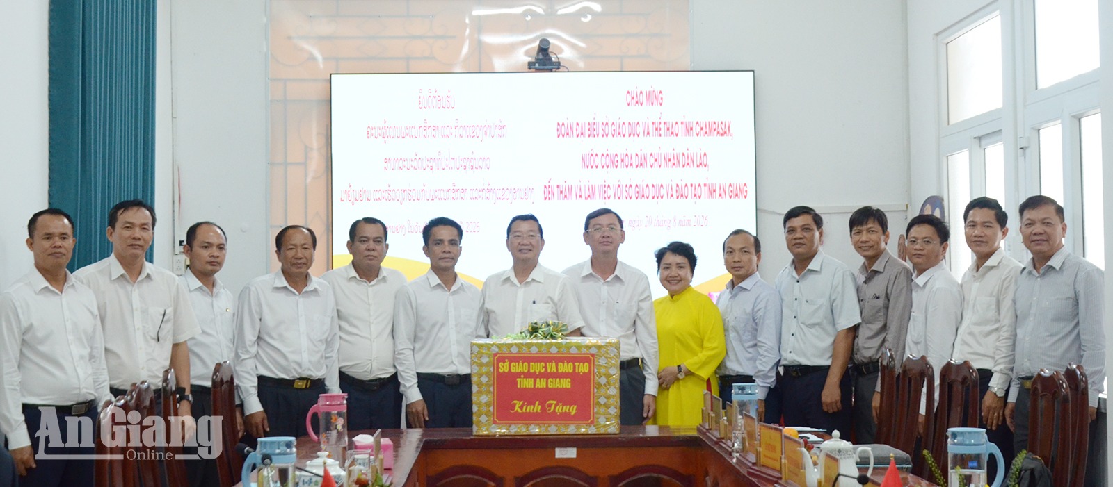 An Giang, Champasak mở rộng hợp tác giáo dục, tăng ứng dụng công nghệ số
