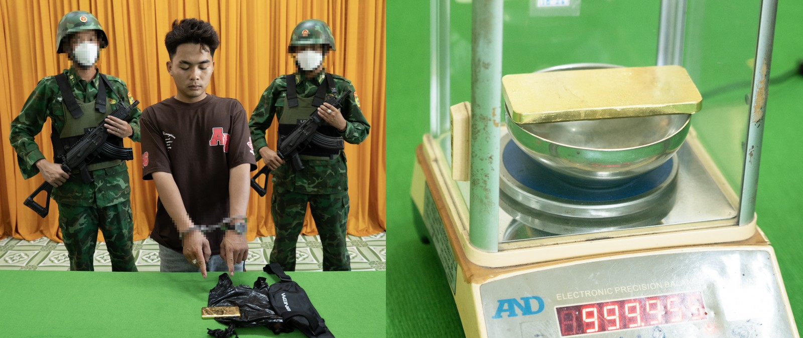 An Giang: Bắt giữ đối tượng vận chuyển gần 1kg vàng qua biên giới