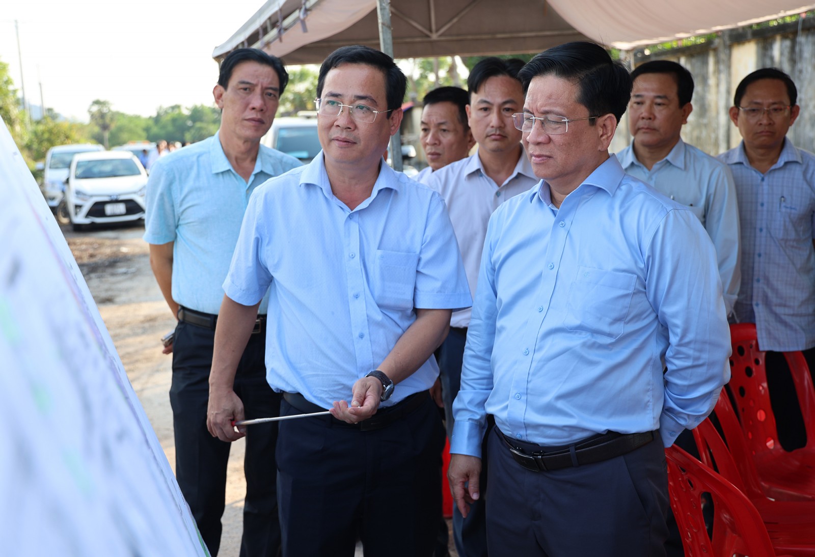 Chủ tịch UBND tỉnh An Giang Hồ Văn Mừng kiểm tra khu công nghiệp Xuân Tô