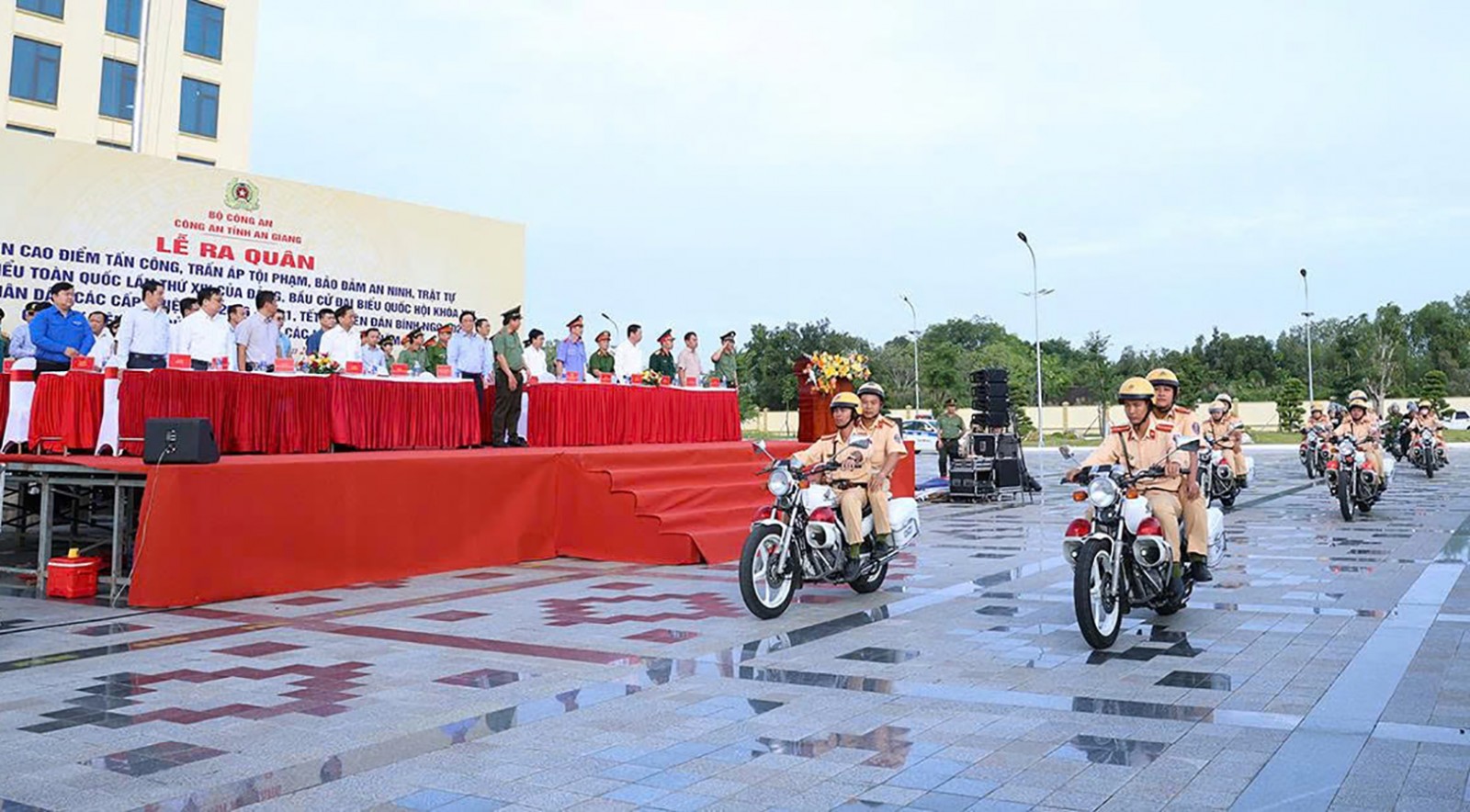 Công an tỉnh An Giang ra quân cao điểm tấn công trấn áp tội phạm bảo đảm an ninh trật tự