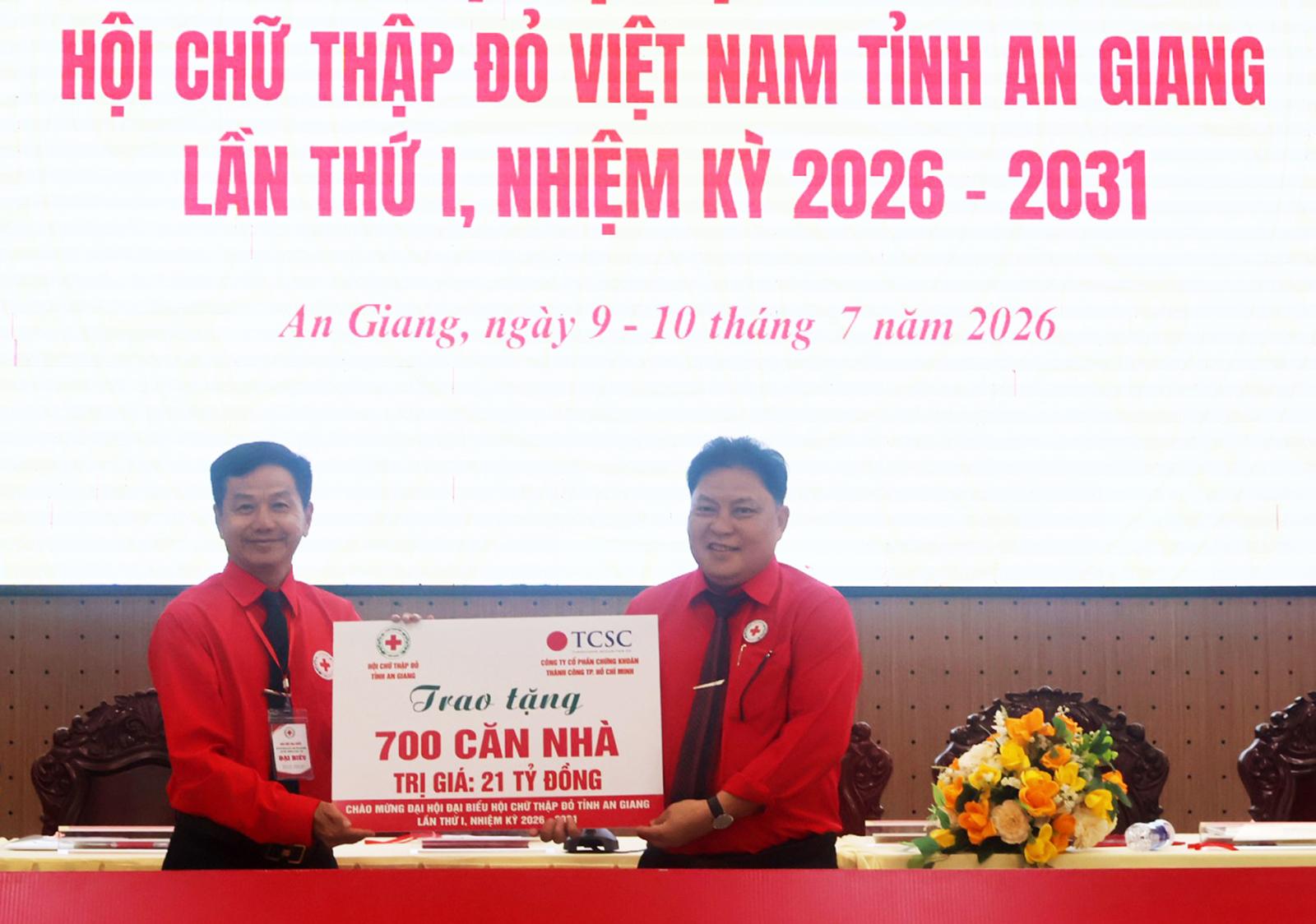 Đại hội đại biểu Hội Chữ thập đỏ tỉnh An Giang lần thứ I, nhiệm kỳ 2026 - 2031 thành công tốt đẹp