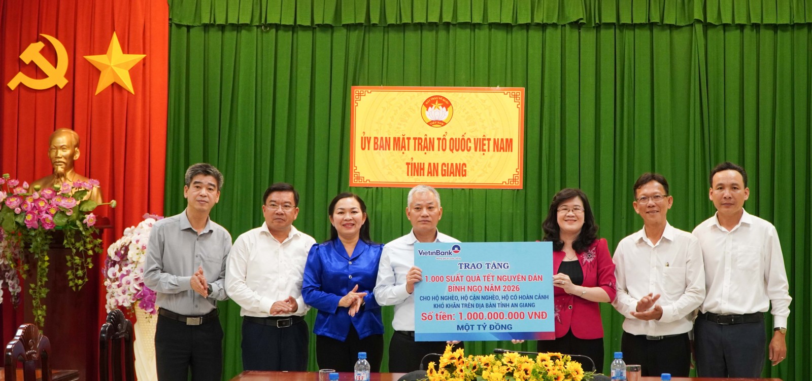 MTTQ Việt Nam tỉnh An Giang tiếp nhận 7 tỷ đồng chăm lo Tết cho người dân