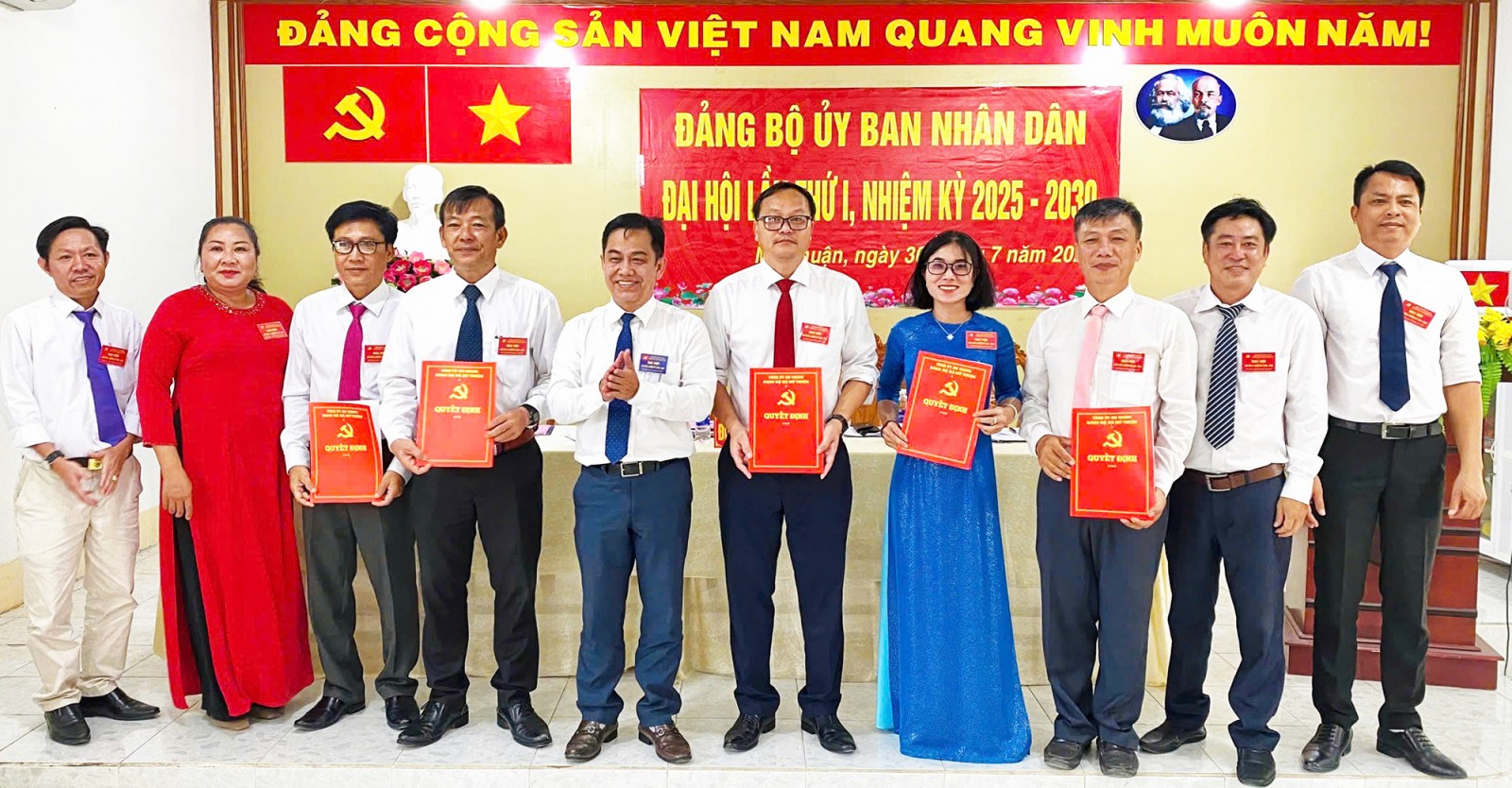 Đại hội Đảng bộ UBND xã Mỹ Thuận, nhiệm kỳ 2025-2030