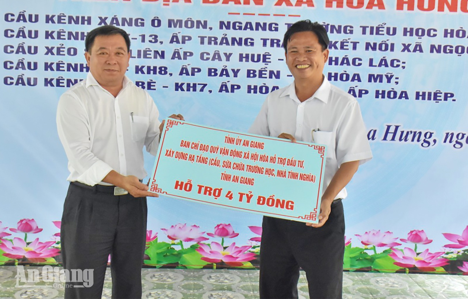 Khởi công 5 cầu giao thông nông thôn trị giá 4 tỷ đồng tại xã Hòa Hưng