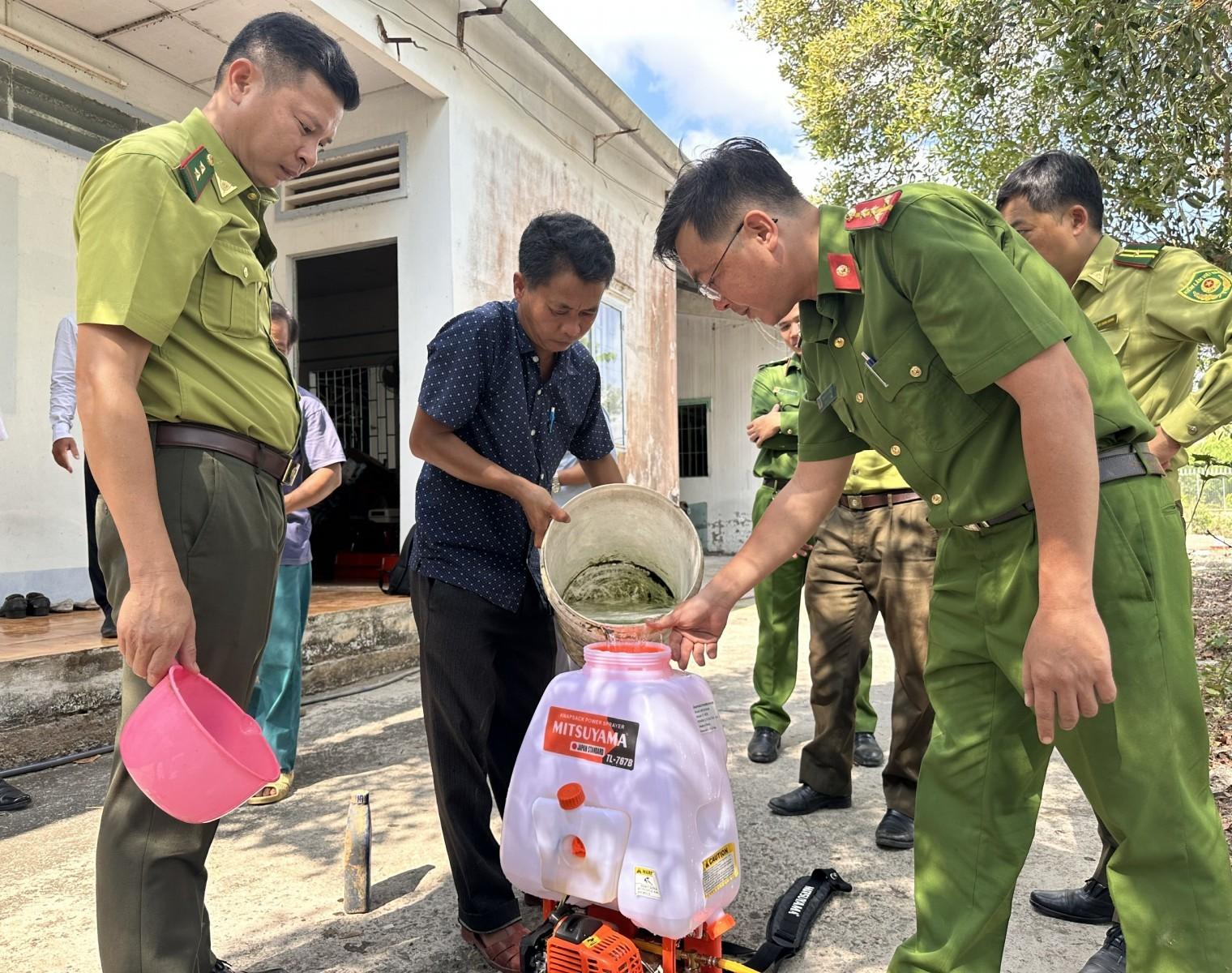 Kiểm tra công tác phòng cháy, chữa cháy rừng tại xã Giang Thành