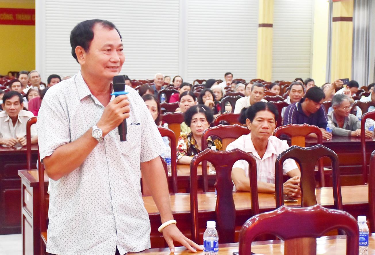 Ứng cử viên đại biểu HĐND tỉnh An Giang đơn vị số 4 tiếp xúc cử tri hai phường Châu Đốc và Vĩnh Tế