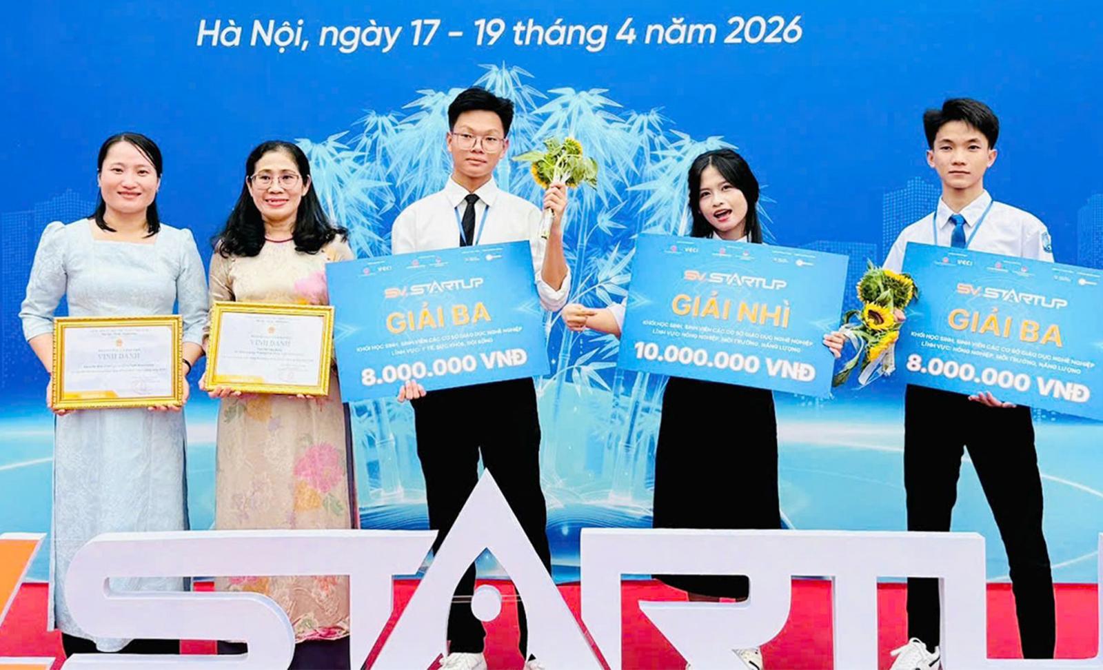 An Giang đoạt nhiều giải cao tại cuộc thi “Học sinh, sinh viên với ý tưởng khởi nghiệp” quốc gia