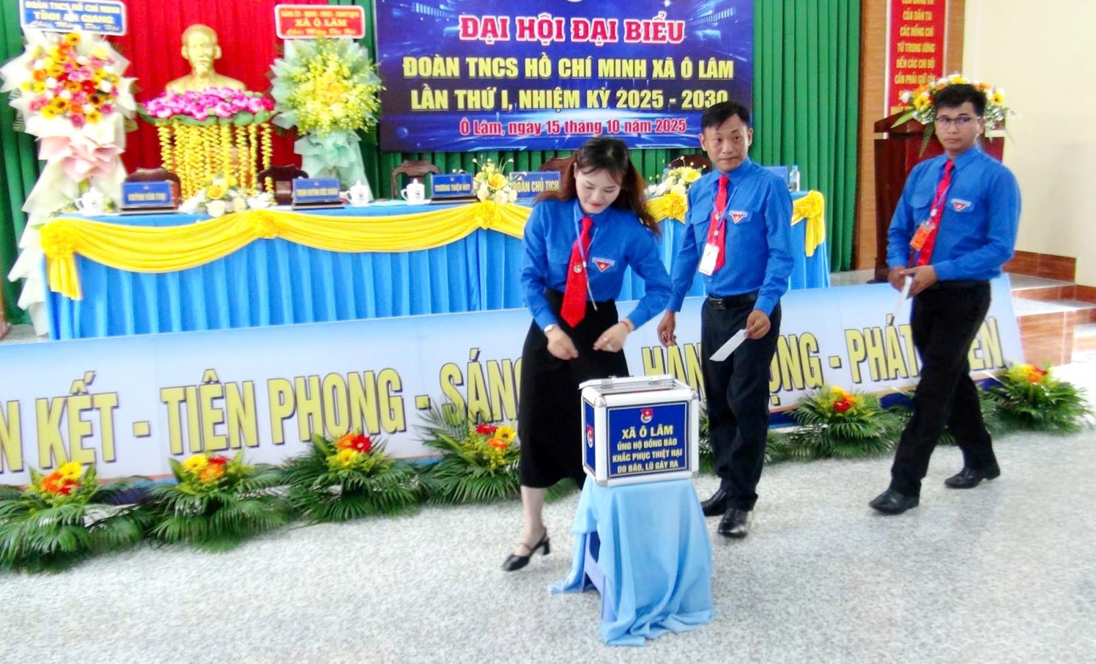 Đoàn Thanh niên Cộng sản Hồ Chí Minh xã Ô Lâm tổ chức Đại hội đại biểu lần thứ I