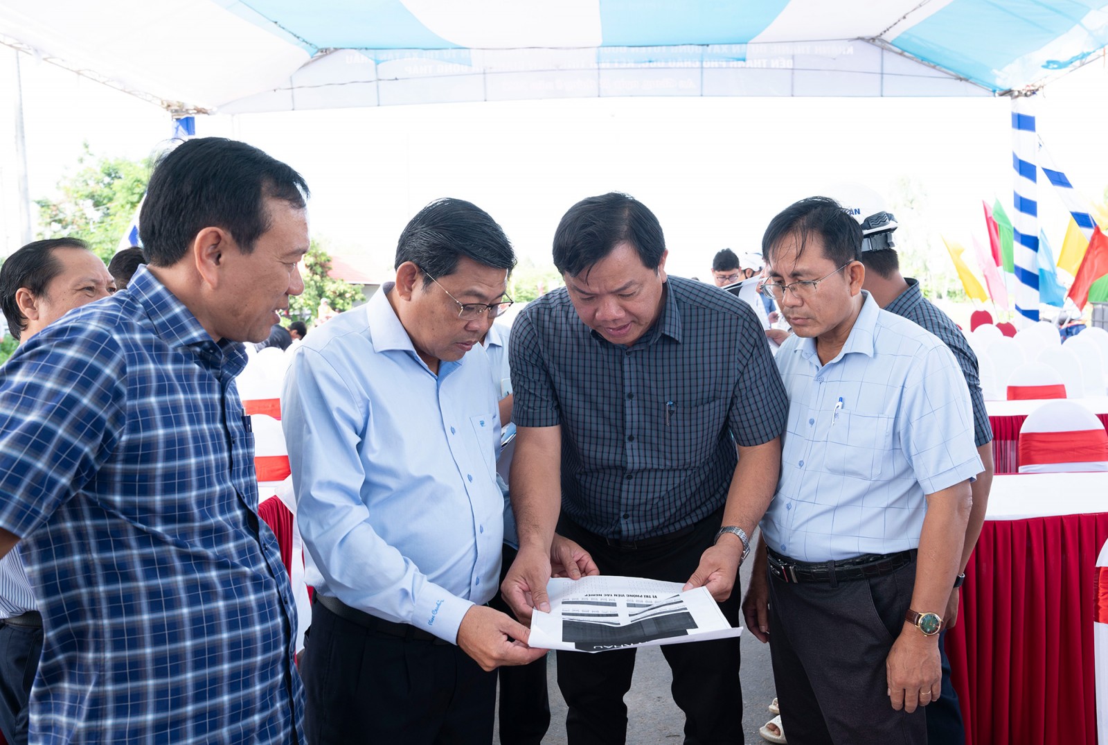 Phó Chủ tịch UBND tỉnh Ngô Công Thức kiểm tra công tác chuẩn bị lễ khánh thành công trình trọng điểm chào mừng Quốc khánh 2/9