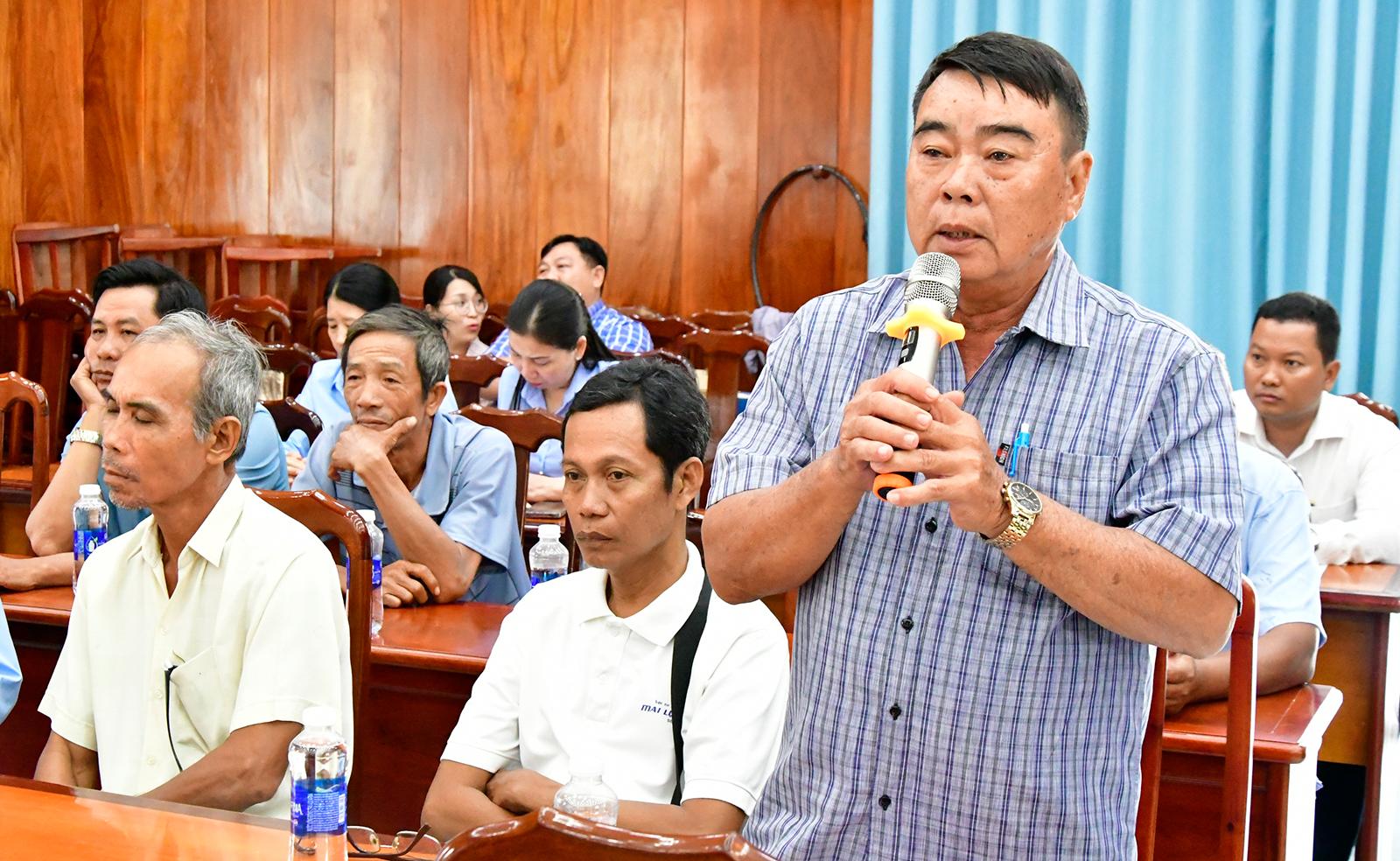 Đoàn Đại biểu Quốc hội tỉnh An Giang, đơn vị số 6 tiếp xúc cử tri hai xã Châu Thành và Bình An