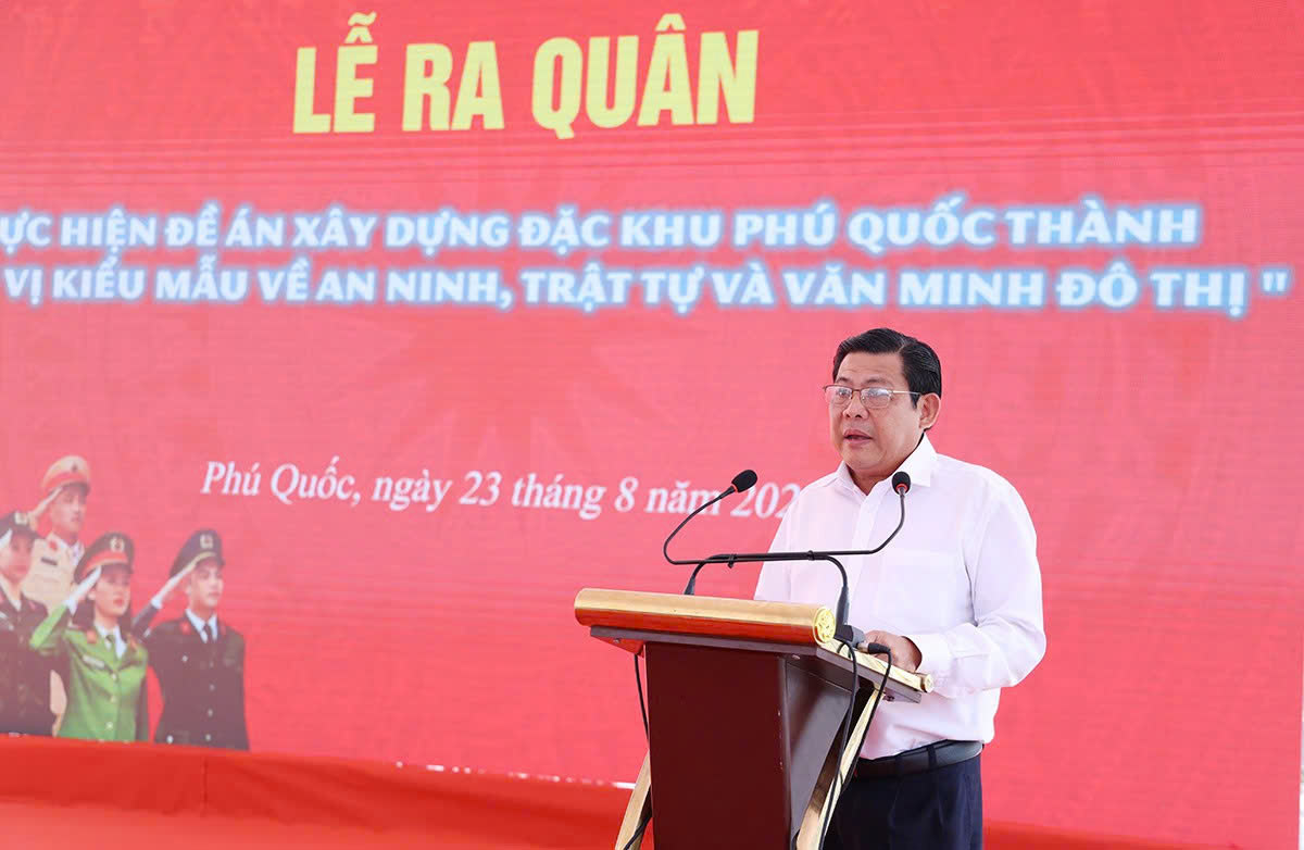 Xây dựng đặc khu Phú Quốc thành “Đơn vị kiểu mẫu về ANTT và văn minh đô thị” là nhiệm vụ chính trị trọng tâm